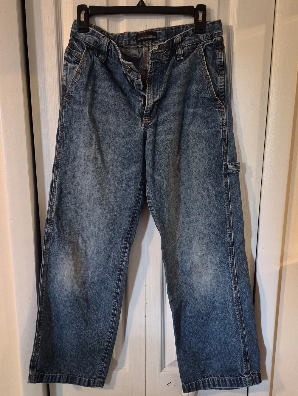 Old Navy Relaxed Fit Carpenter Jeans in Faded Blue